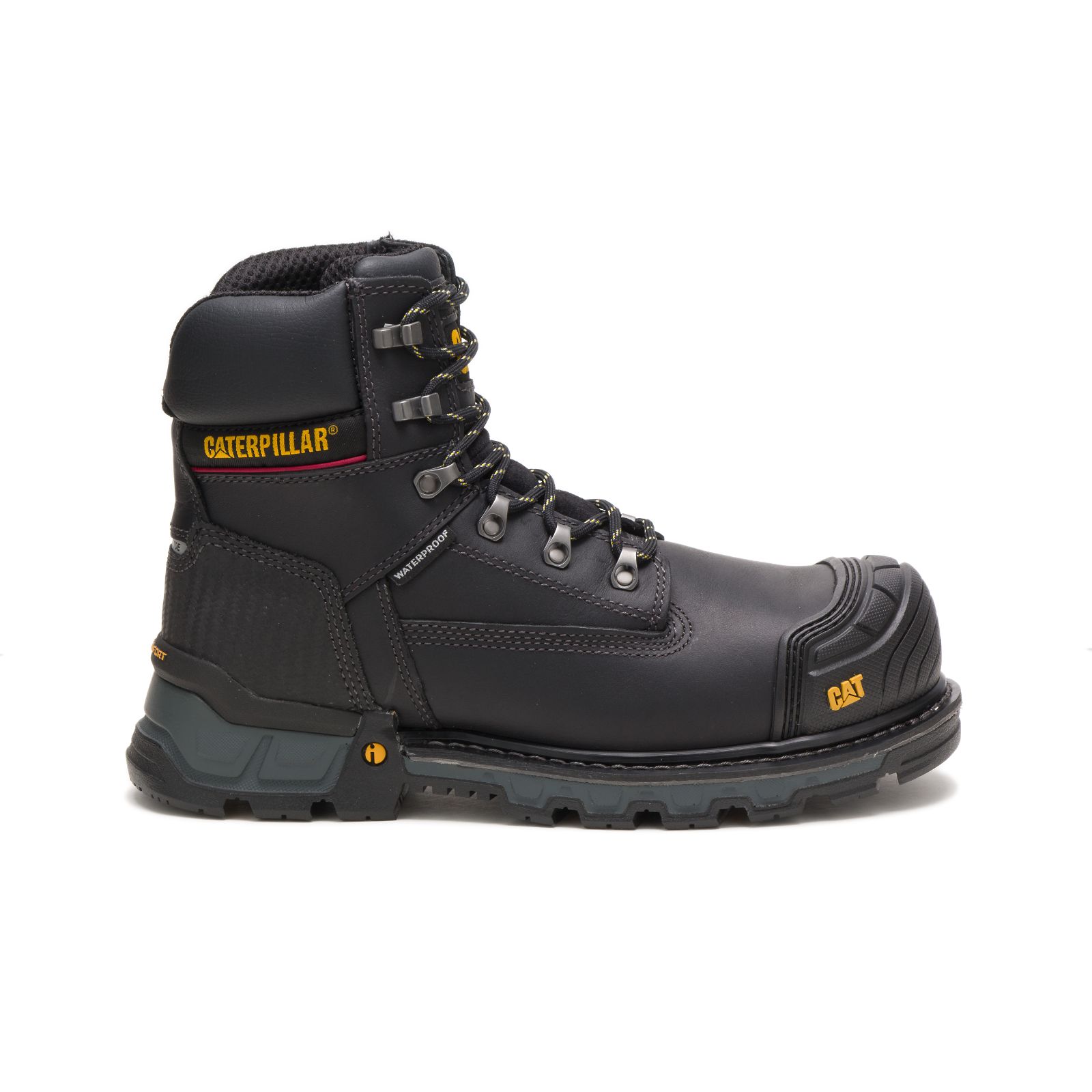 Caterpillar Excavator Xl 6" Waterproof Composite Toe Philippines - Mens Work Boots - Black 76809SCJD